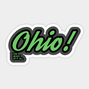 Ohio The Heart Of It All Sticker